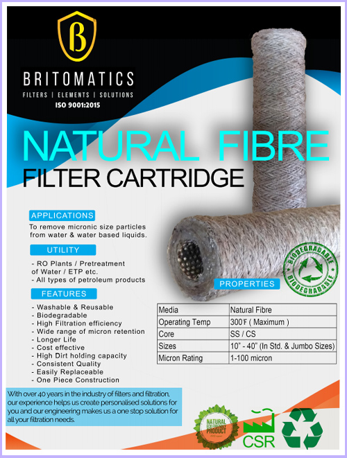Natural Fibre Filter Cartridge